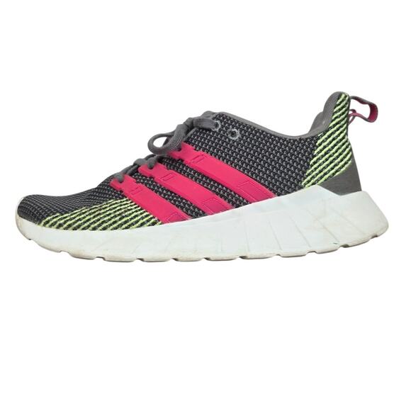 adidas Shoes - Adidas Womens Questar Flow Running Shoes Sz 8 Gray Pink Stripe Sneakers Comfort